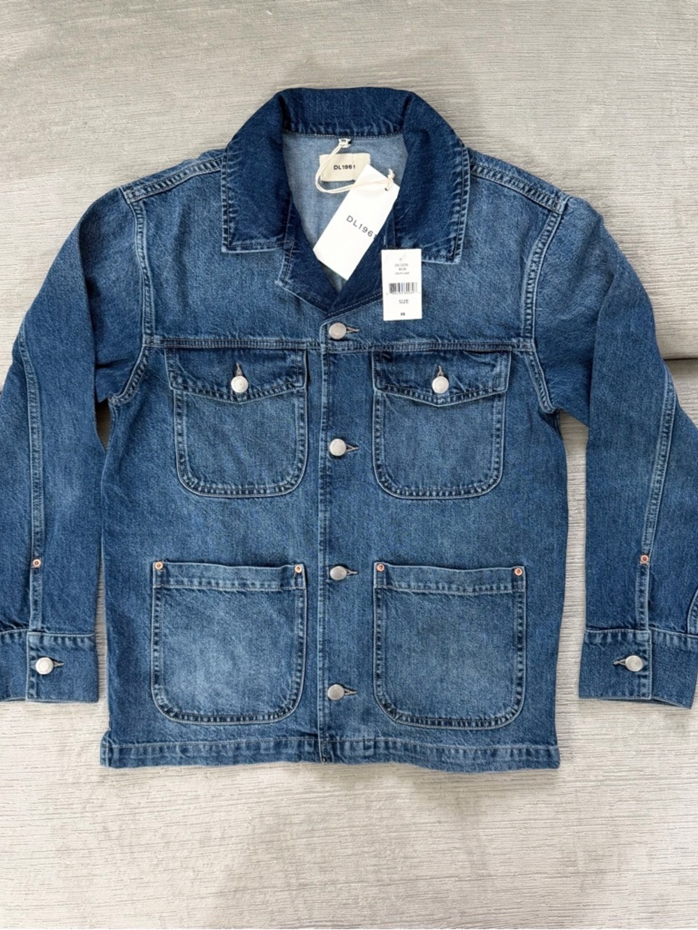 DL1961 Montauk Denim Jacket NWT Utility Chore Coat 4 Pocket Workwear